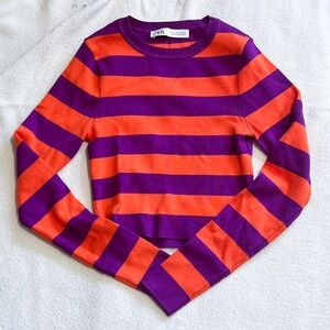 ZARA BASIC RIB KNIT SWEATER